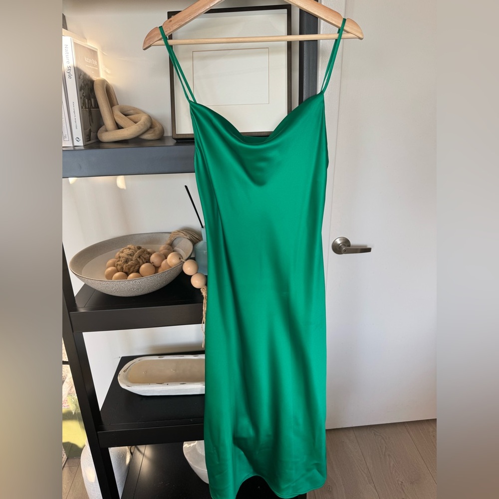 RESA Vibrant Green Midi Dress